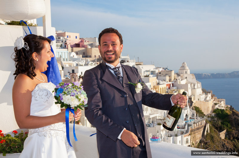 Wedding in Santorini