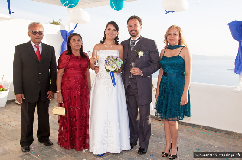 Santorini Wedding at Loucas Hotel