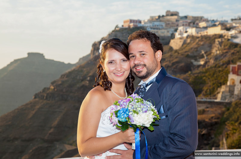 Santorini Wedding at Loucas Hotel