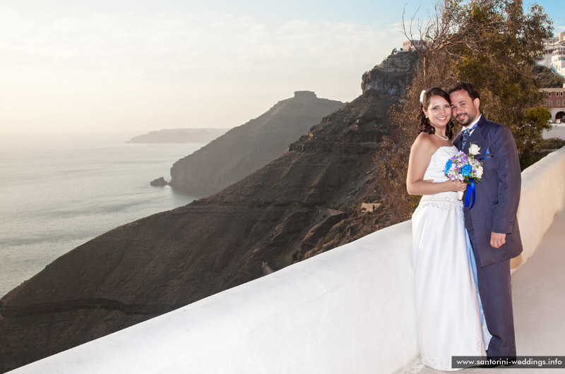 Santorini Wedding at Loucas Hotel