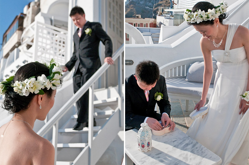 hotel loucas santorini wedding