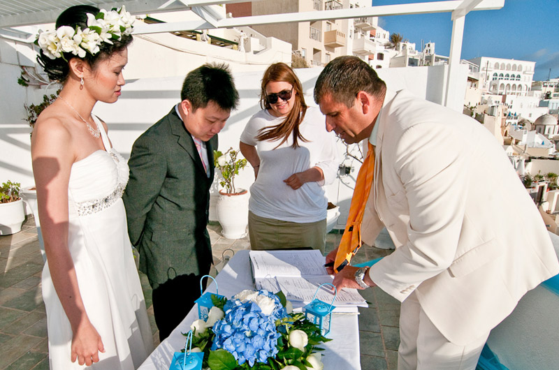 santorini weddings