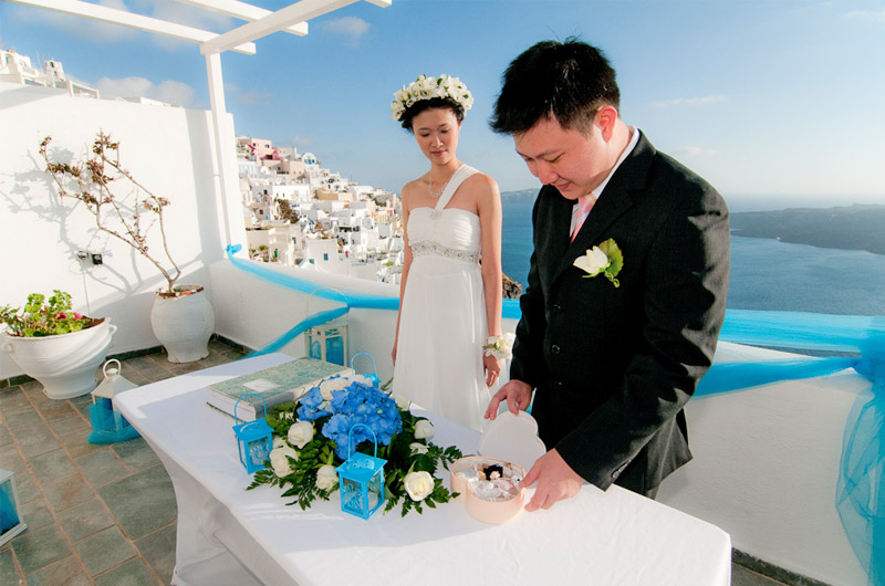 santorini weddings