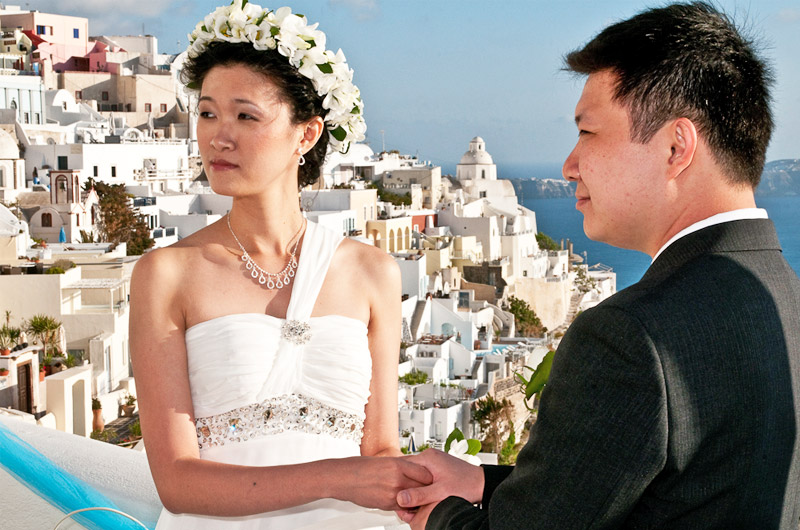 hotel loucas santorini wedding