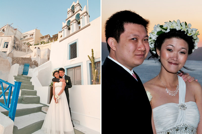 hotel loucas santorini wedding