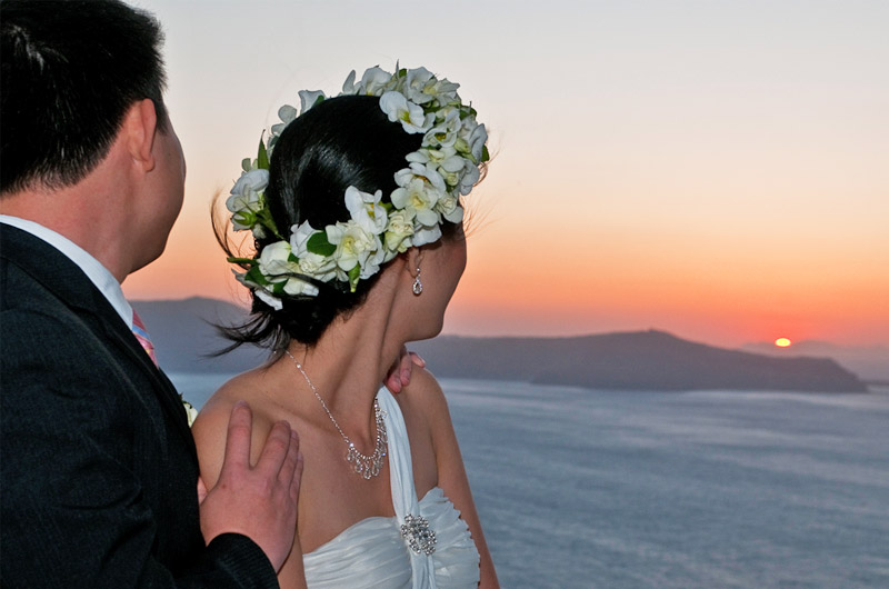 hotel loucas santorini wedding