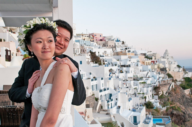 hotel loucas santorini wedding