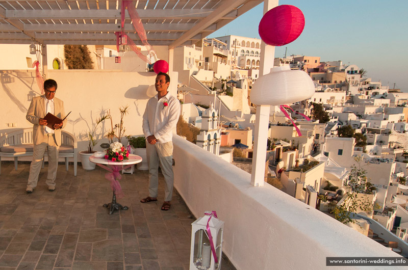 Wedding in Santorini