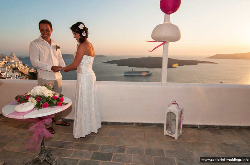 Wedding in Santorini