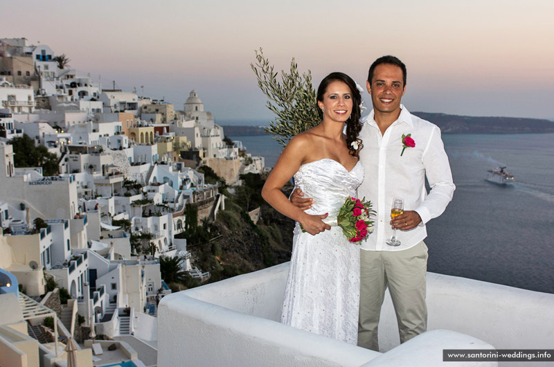 Wedding in Santorini