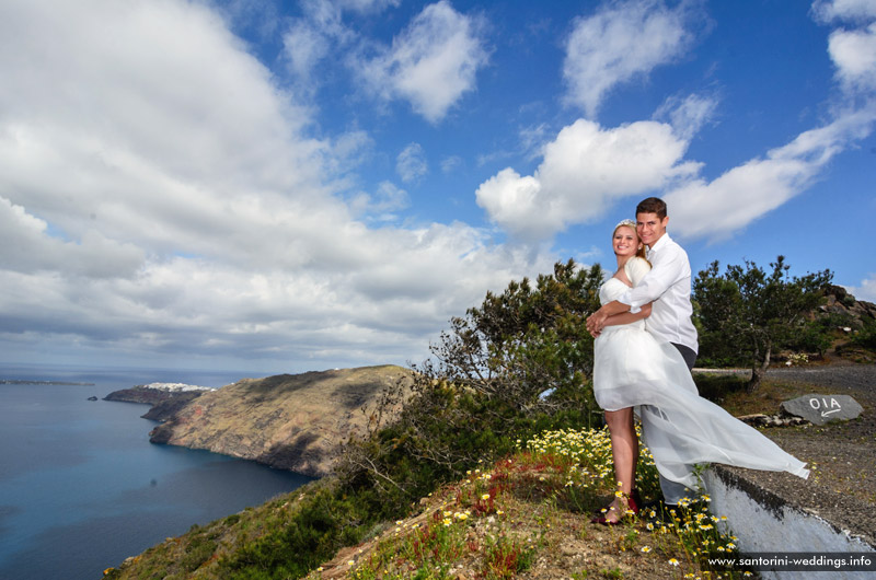 volcano view villas wedding santorini