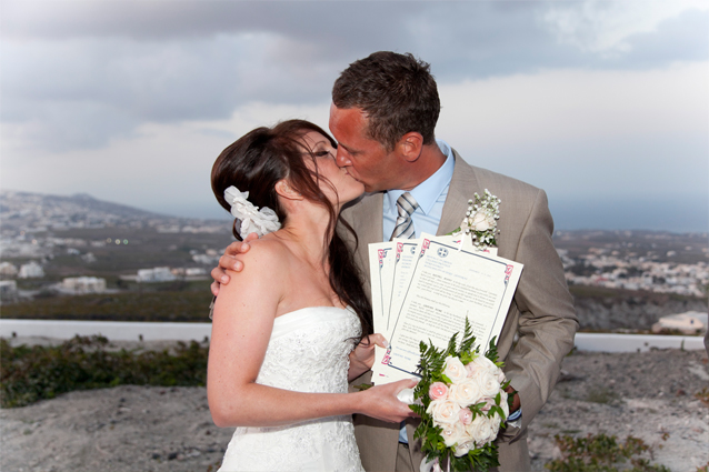 wedding santorini