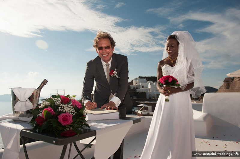 santorini weddings