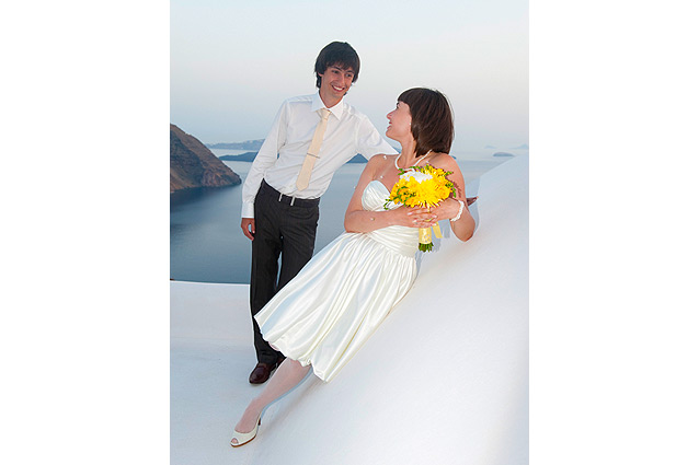 san antonio santorini wedding