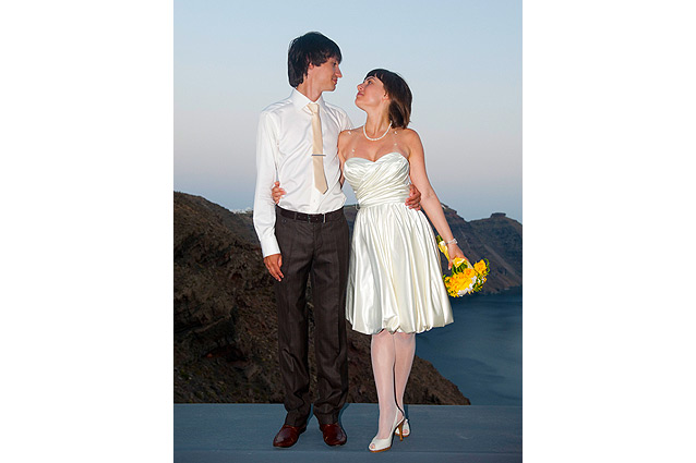 san antonio santorini wedding