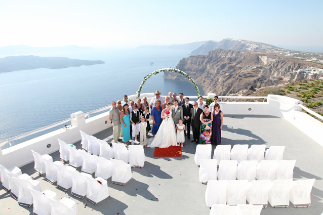 wedding in santorini