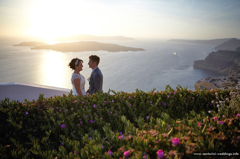 volcano view villas wedding santorini