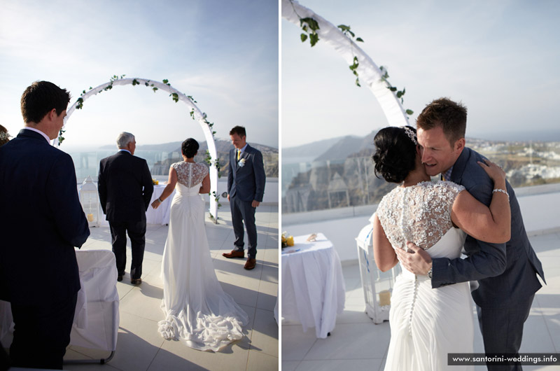 volcano view villas wedding santorini