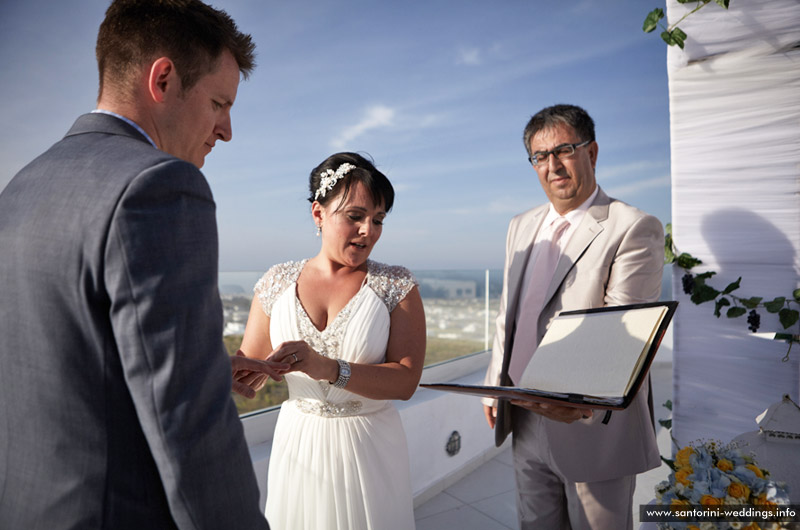 volcano view villas wedding santorini