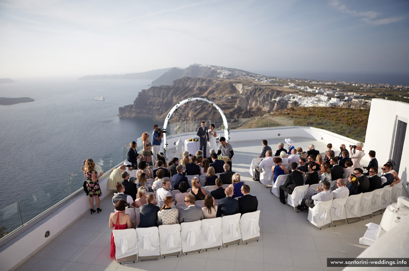 volcano view villas wedding santorini