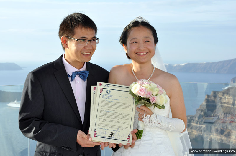 Wedding in Santorini