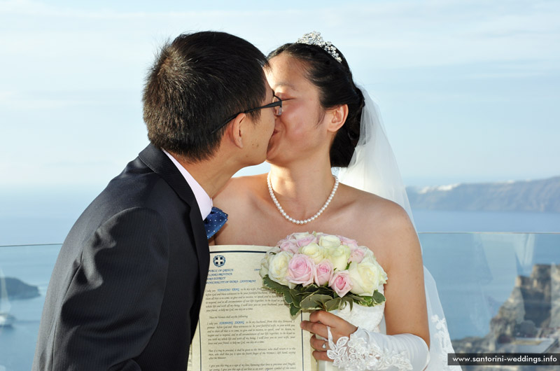 Wedding in Santorini