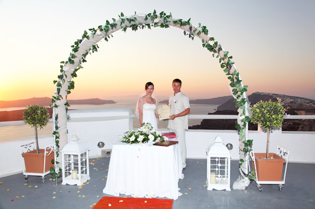 santorini weddings