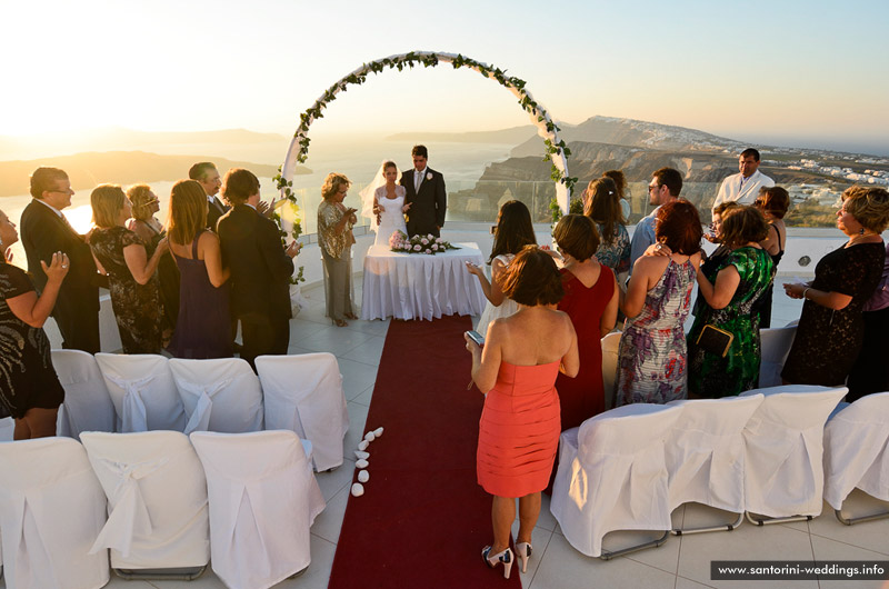 Wedding in Santorini