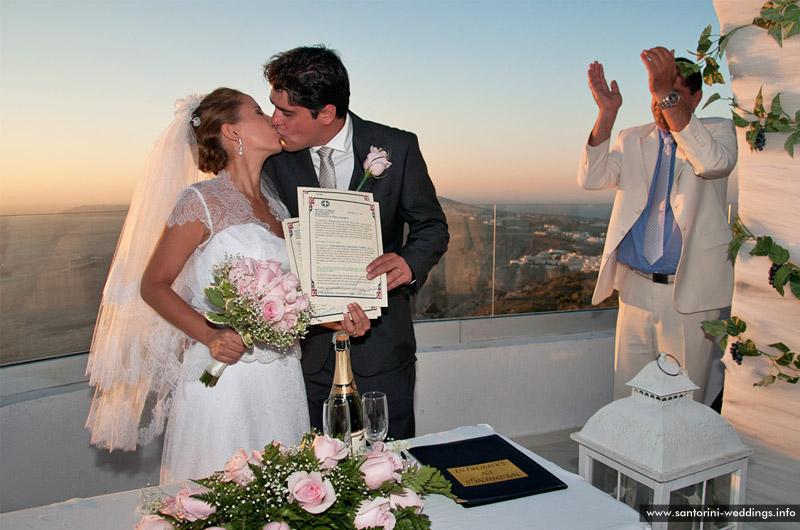 Wedding in Santorini