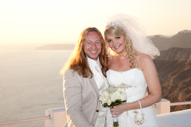 Wedding in Santorini Santo Wines