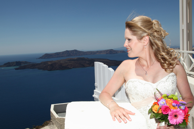 wedding in santorini