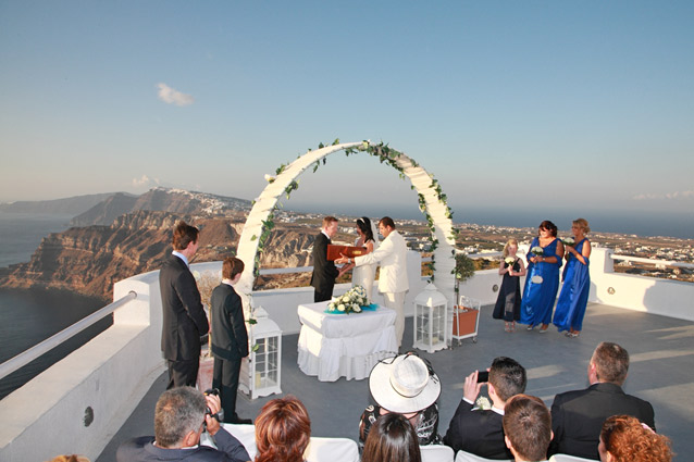 santorini wedding photo