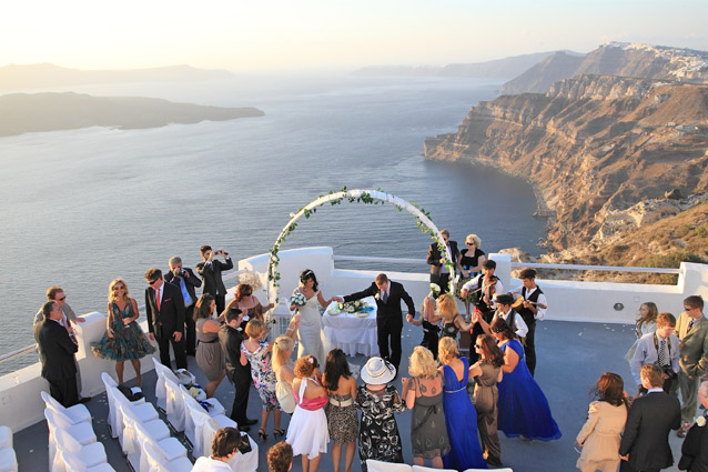 wedding in santorini