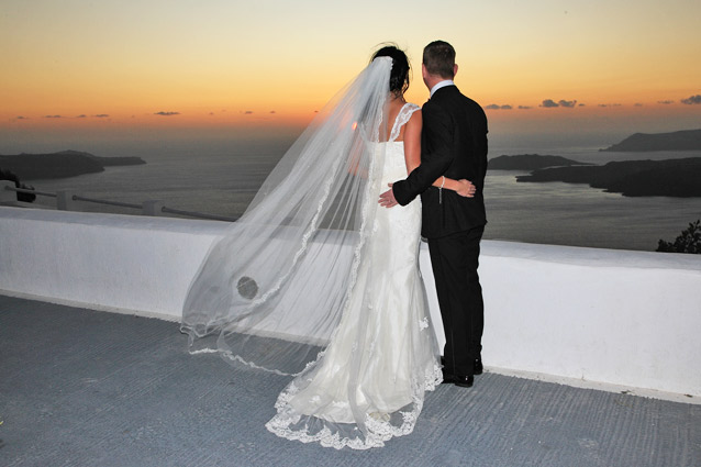 santorini wedding photo