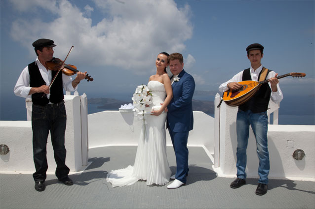 santorini wedding photo