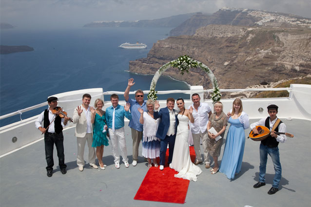 greece weddings santorini