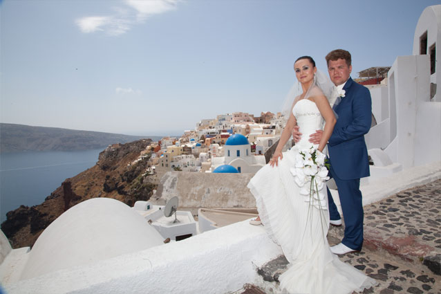 wedding in santorini