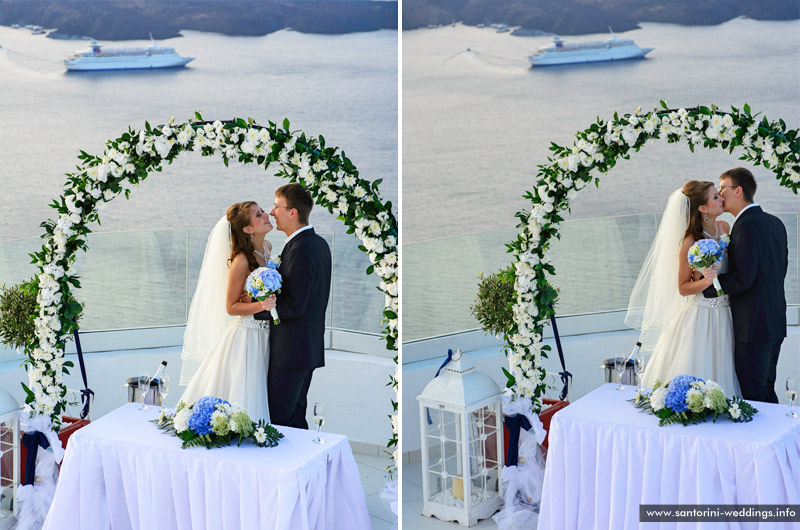 Wedding in Santorini