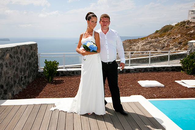 wedding in santorini