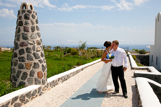 wedding in santorini