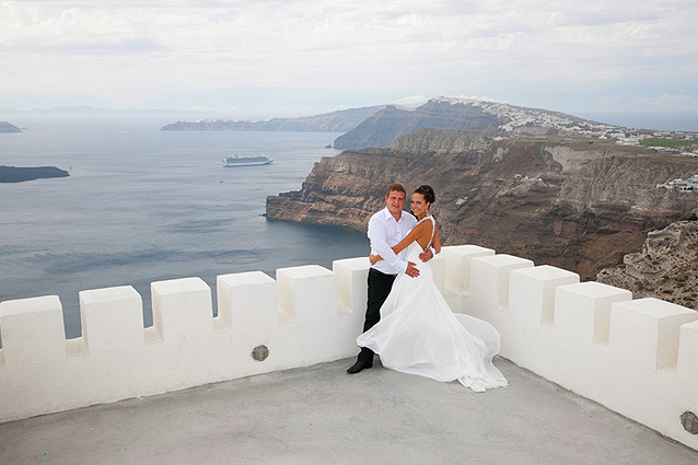 wedding in santorini