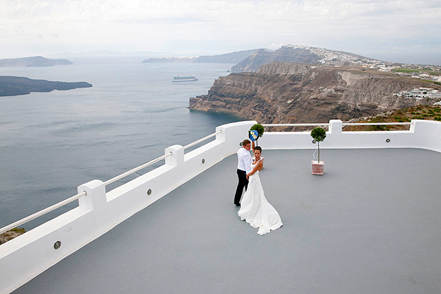 wedding in santorini