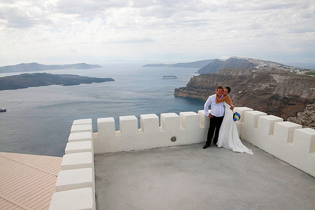 wedding in santorini