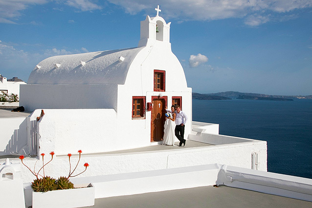 wedding in santorini