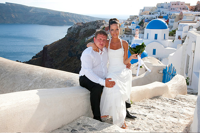 wedding in santorini