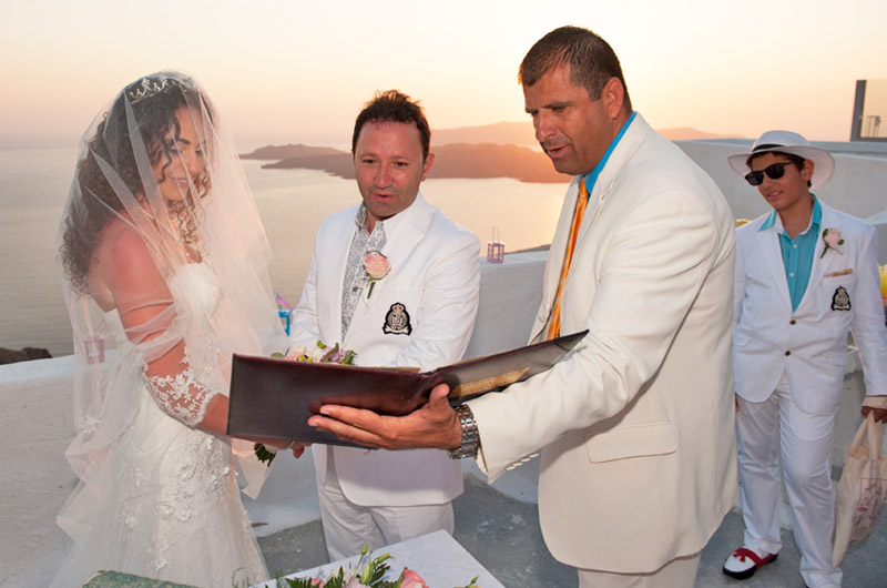 santorini weddings