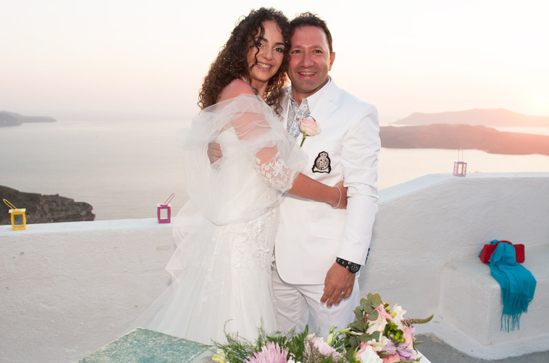 santorini düğün