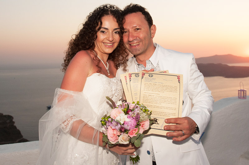 santorini weddings