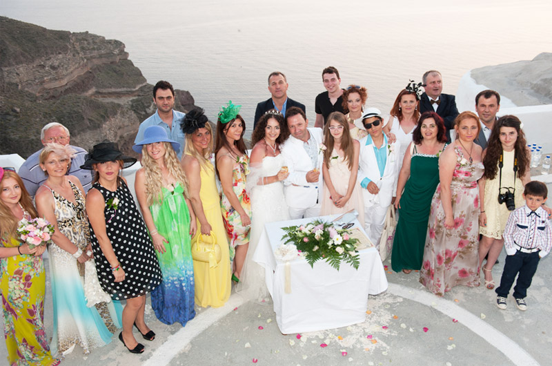 santorini düğün