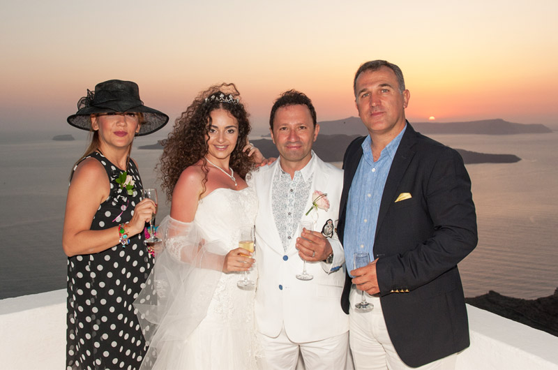 santorini düğün